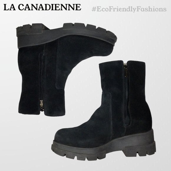 La Canadienne 38561 Womens Zelda Black Round Toe Ankle Snow Boots Size 6 M - Picture 4 of 8
